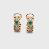 Orecchini Boutique Icon con smeraldi e diamanti