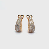 Madame earrings with pavé diamonds