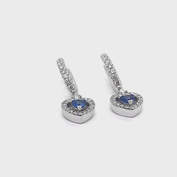 Madame earrings with sapphires and diamonds