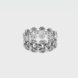 Mikoulette ring with diamonds