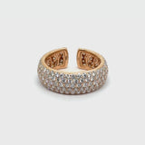 Madame ring with pavé diamonds