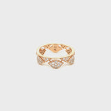 Mikou ring with diamonds