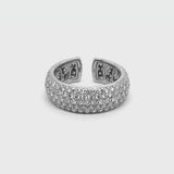 Madame ring with pavé diamonds