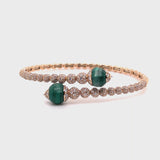 Boutique Portofino bracelet with malachite and diamonds