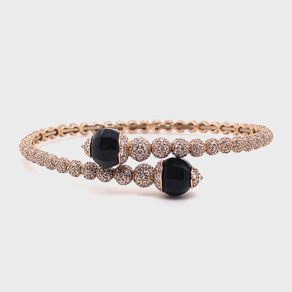 Boutique Portofino  bracelet with onyx and diamonds