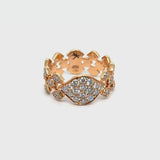 Mikoulette ring with diamonds