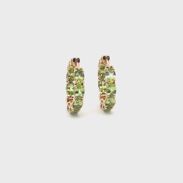 Back to Origin earrings with peridot