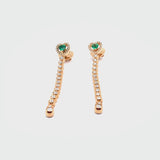 Boutique Icon earrings with emeralds and diamonds
