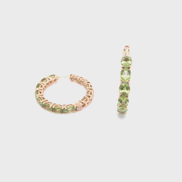 Back to Origin earrings with peridot and quarz