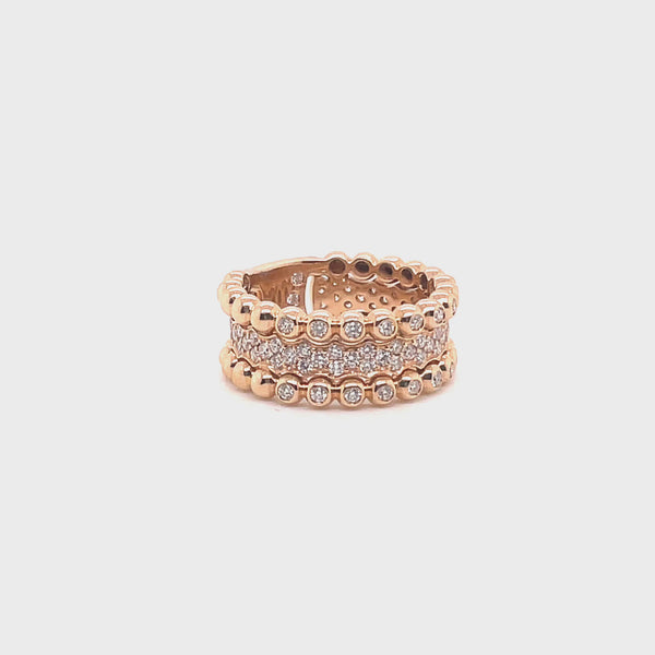 Boutique Icon ring with diamonds