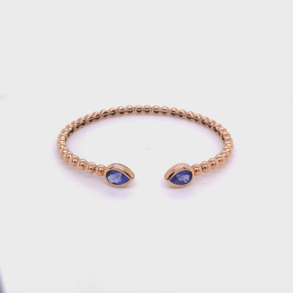 Boutique Paris bracelet with tanzanite