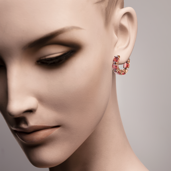 Back to Origin earrings with garnet