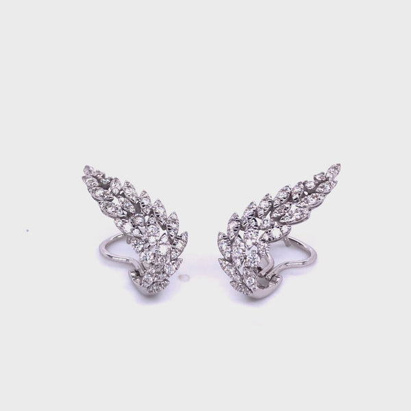 Yasmeen earrings with diamonds